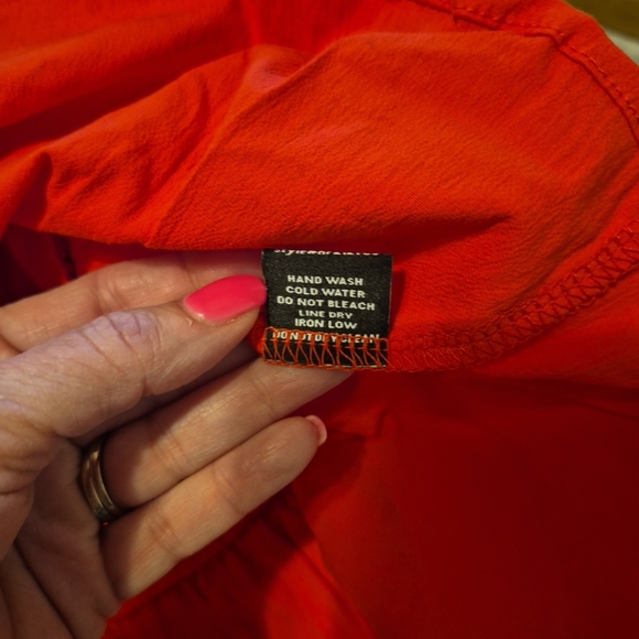 Red Strapless Ruffle Top - Picture 4 of 5